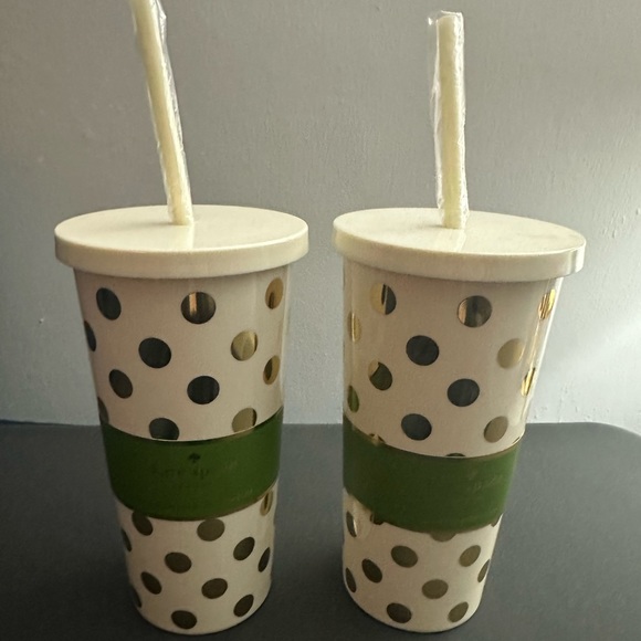 Kate Spade Dot NIB 20 oz tumblers - Picture 1 of 3